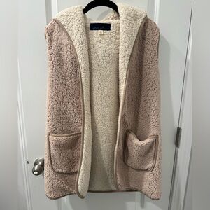 Blue Rain Cream and Tan Teddy Jacket